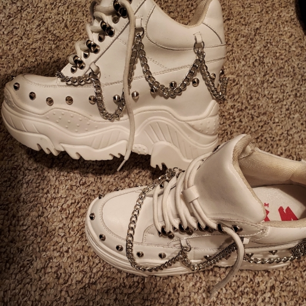 Dolls kill white sneakers